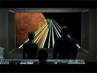 Die Crew entdeckt die Spur von Suliban-Schiffen.