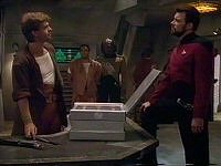 Riker in Verhandlung mit Hayne