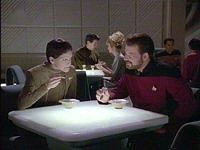 Soren und Riker beim Mittagessen