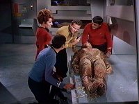 Die Enterprise entdeckt ein Schiff mit Menschen in Stasis.