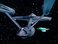 Die Enterprise und die Defiant.