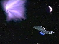 Das Wurmloch öffnet sich.