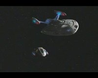 Die U.S.S. Rhode Island fängt das Shuttle ab.