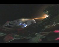 Die Rhode Island greift die Klingonen an.